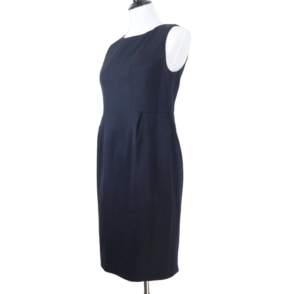 Vintage Pendleton Size Petite 4 Stretch Wool Sheath Dress Black